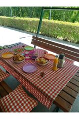 Pötikare Masa Örtüsü, 4'lü Yastık Ve Sofra Örtüsü; Piknik Seti; Piknik Takımı.