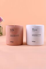 Amber Kokulu Mum, Dekoratif Beton Mum