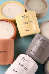 Amber Kokulu Mum, Dekoratif Beton Mum
