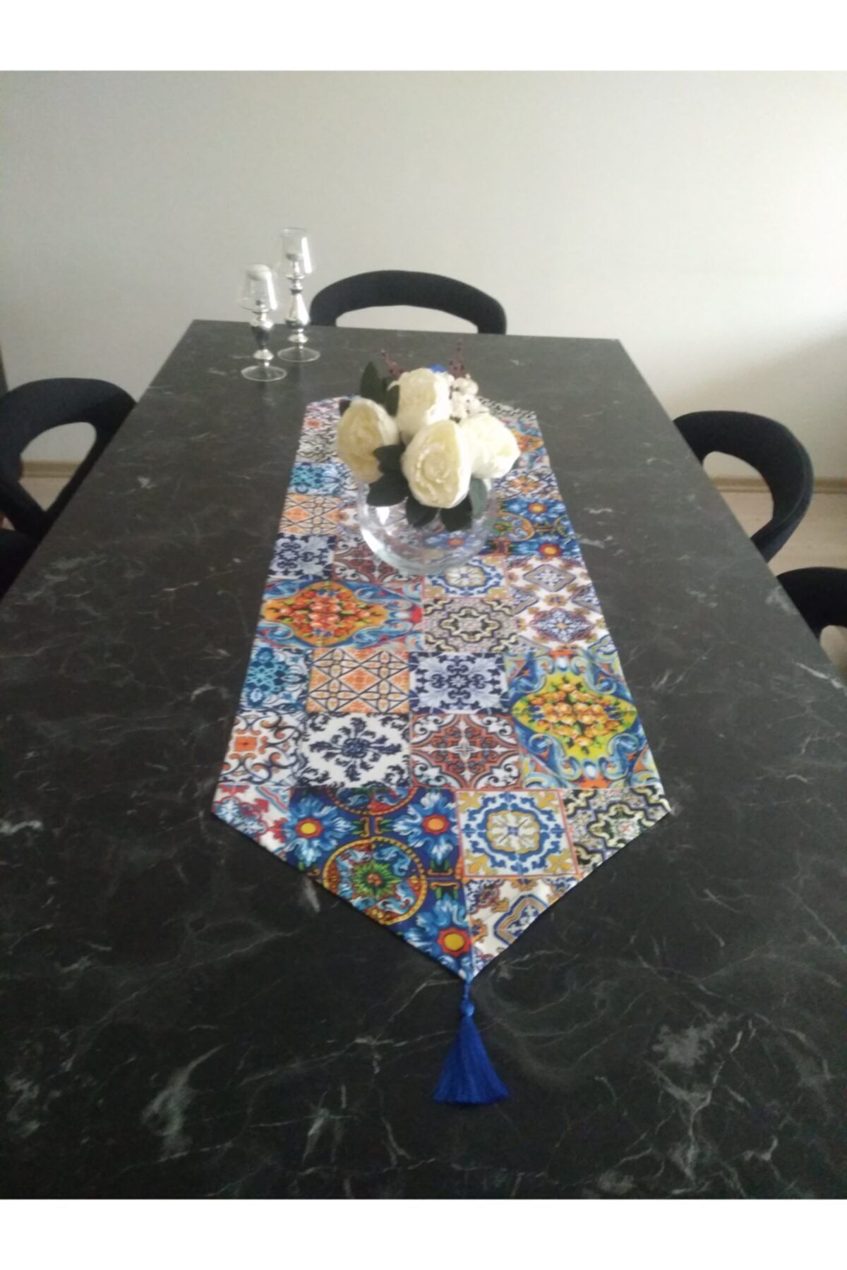 Amerikan Servis Çini Desenli Runner