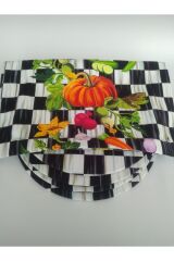 Amerikan Servis Damalı (makkenzi Bal Kabağı Desenli Runner) 4 Damalı Supla